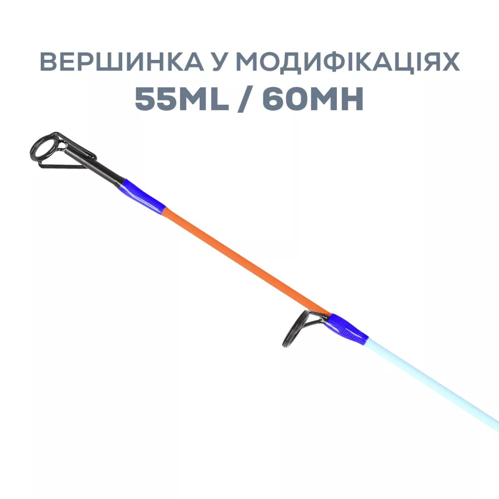 Вудка зимова Golden Catch N-Ice Crystal Carbon 50L+ Titan Tip