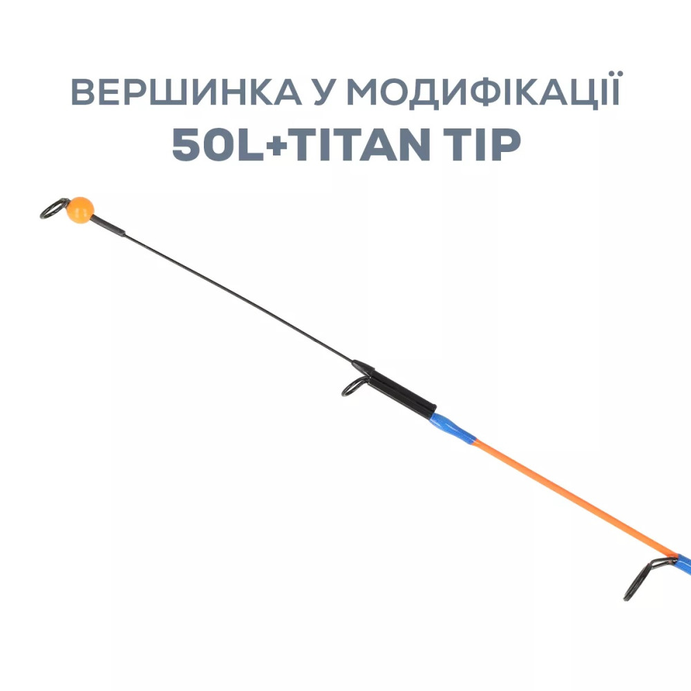 Вудка зимова Golden Catch N-Ice Crystal Carbon 50L+ Titan Tip