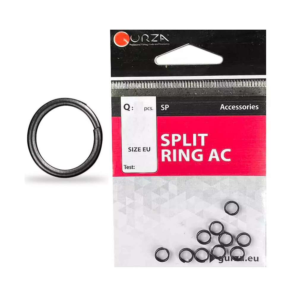 Заводні кільця Gurza Split Rings ST AC #5 BK 6шт SP-7001-005