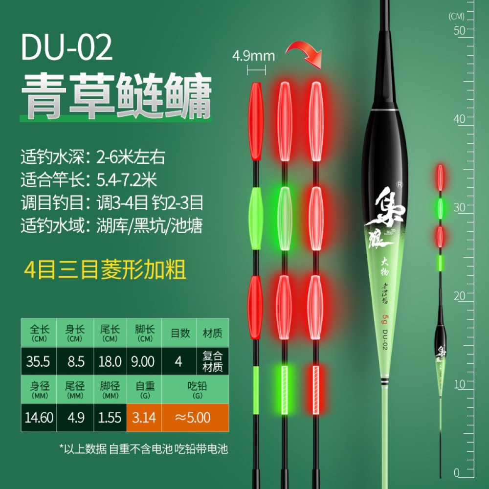 Поплавець розумний Herabuna Fishing на дальній закид. Модель: DU-02 5 грам
