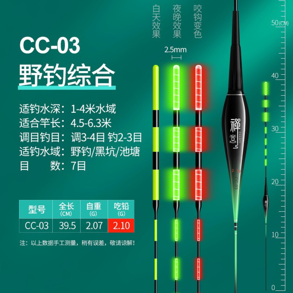 Поплавець розумний Herabuna Fishing CC на дальній закид. Модель: CC03 2.1 грама