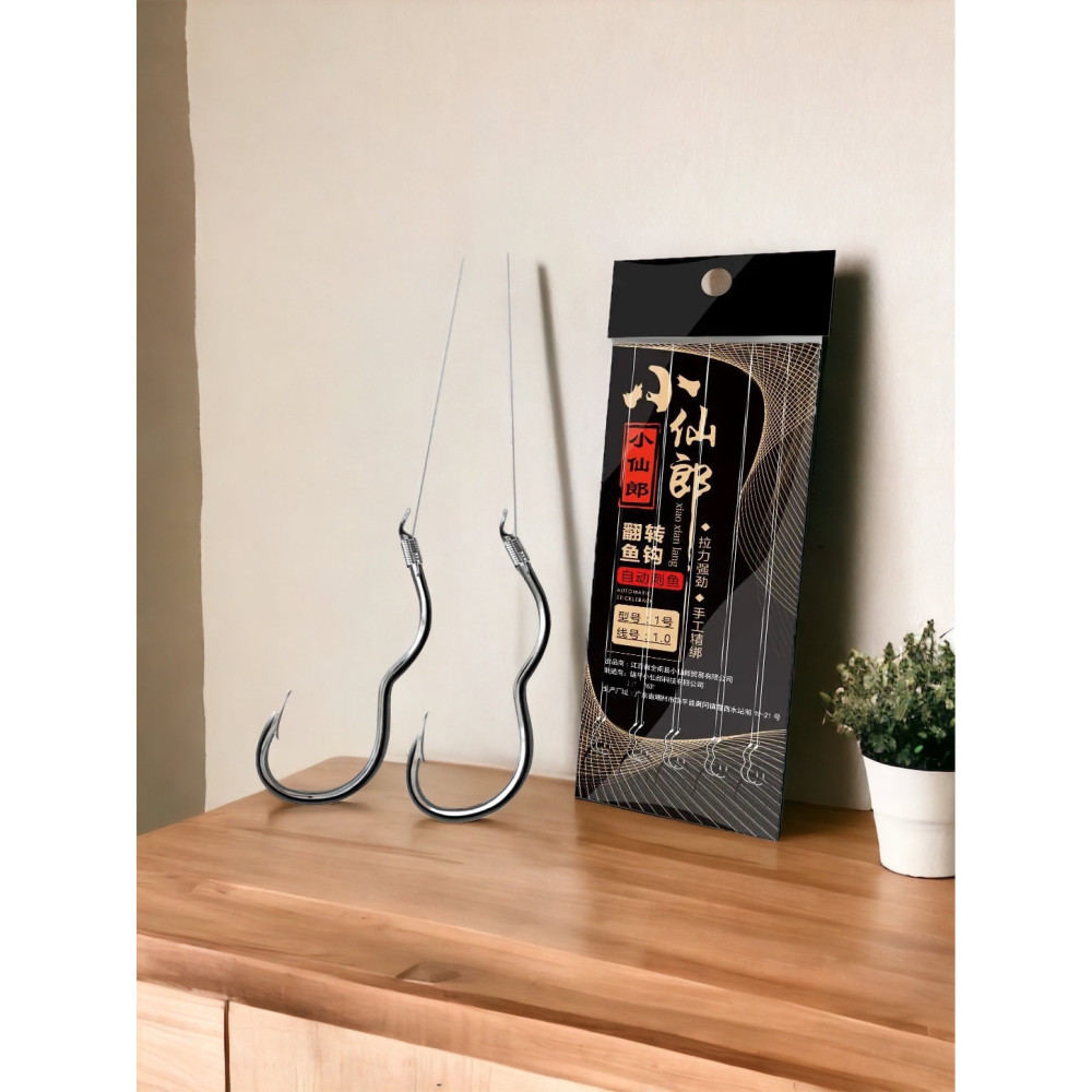 Гачки самопідсікаючі Herabuna Fishing Maori Fish на повідці #5 10шт