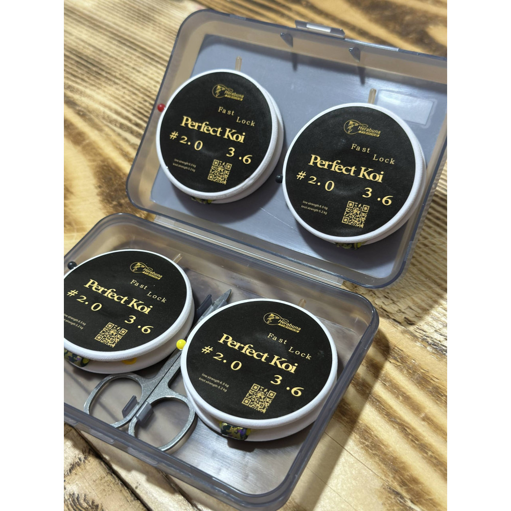 Оснащення Herabuna Fishing Perfect Koi 3,6м 4шт у коробці з ножицями