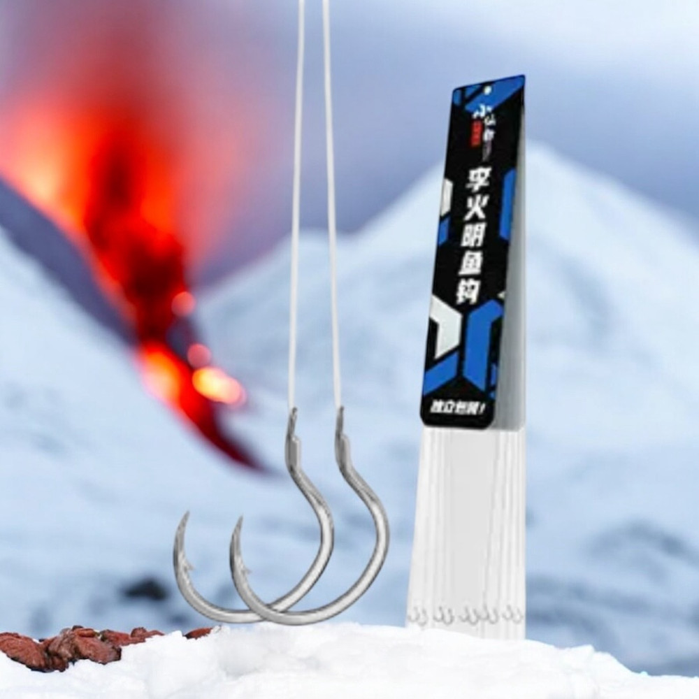 Гачки Herabuna Fishing WIDE GAPE на повідці 40см #9