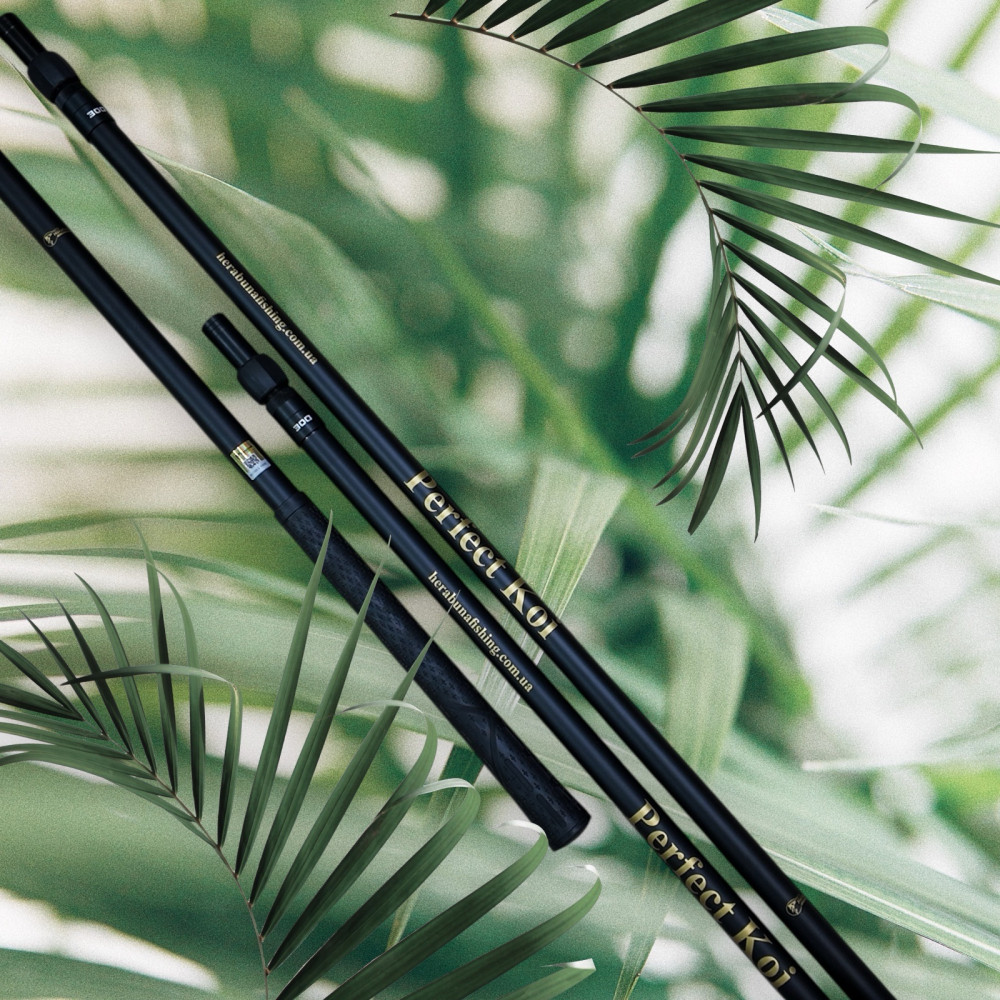 Руків'я підсаки Herabuna Fishing Perfect Koi чорна 3,0 м карбон