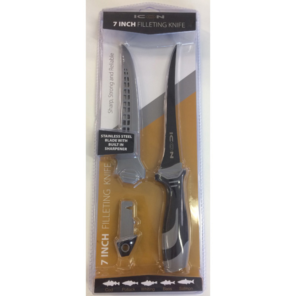 Ніж філейний LEEDA ICON 7IN FILLET KNIFE & SHARPNER P0120