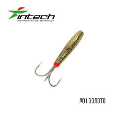 Мормишка Intech Ice Jig Чортик з насічкою ø3.3  (#01 золото) 