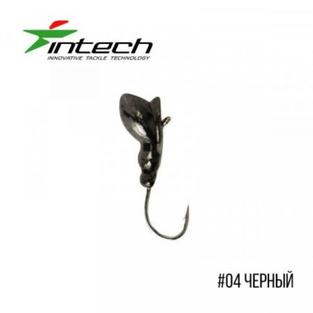 Мормишка Intech Ice Jig, Муха S (#04 чорний)