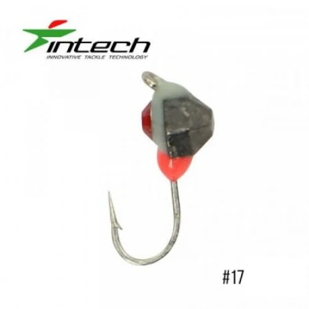 Мормишка Intech Ice Jig Напівкристал з петелькою Swar ø3.0 (#17 чорний ф)