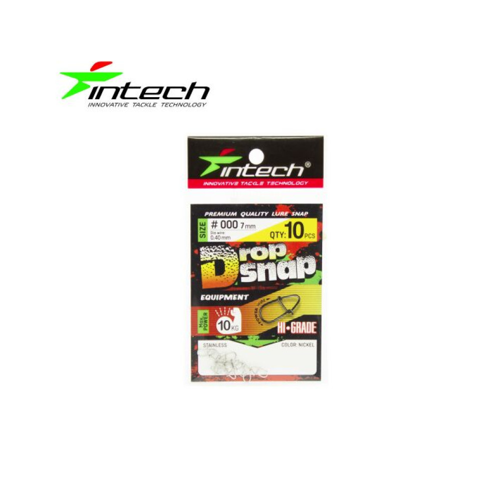 Застібка Intech Drop Snap (10 шт) (#000)