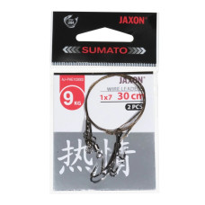 Повідець Jaxon Sumato з гачком 30см 9кг (2шт) AJ-PAE103004 