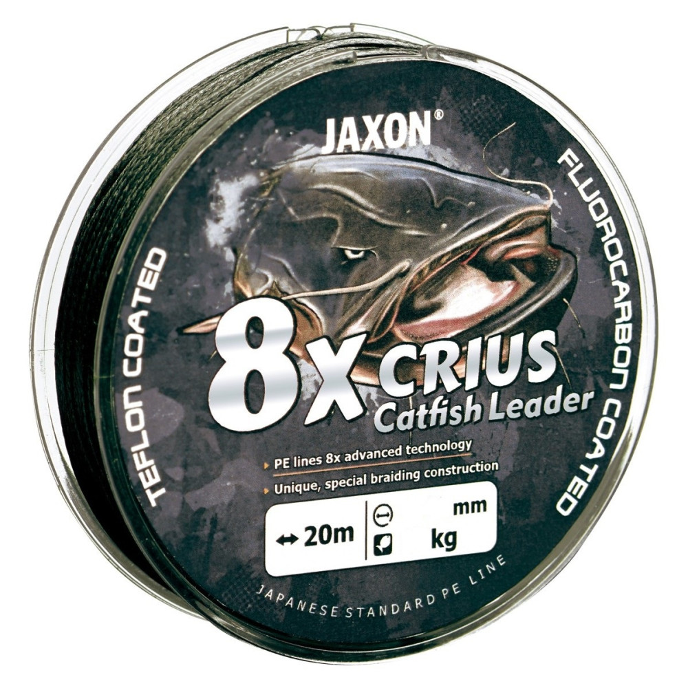 Поводковий матеріал Jaxon Crius 8X Catfish Black 0.55mm 20m