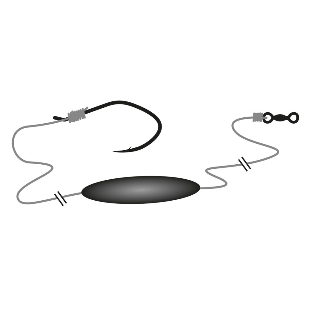 Оснащення сомове JAXON CATFISH RIG PCK гачок №4/0 AK-PCK4/0