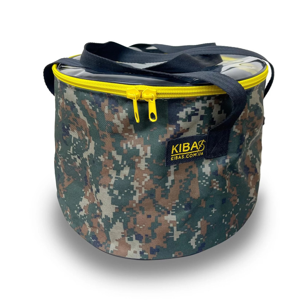 Відро для прикормки Kibas, 30см, комуфляж світлий