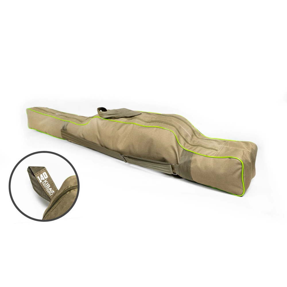 Чохол для вудлищ Kibas, 140см, двухсеційний, сірий 61113 KIBAS