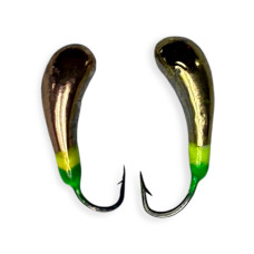 Мормишка LF Уралка (двостороння пайка золото/мідь) #3, 1,5 гр 