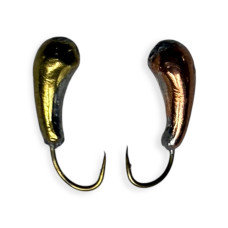 Мормишка LF Уралка (двостороння пайка золото/мідь) #1, 0.5 гр 