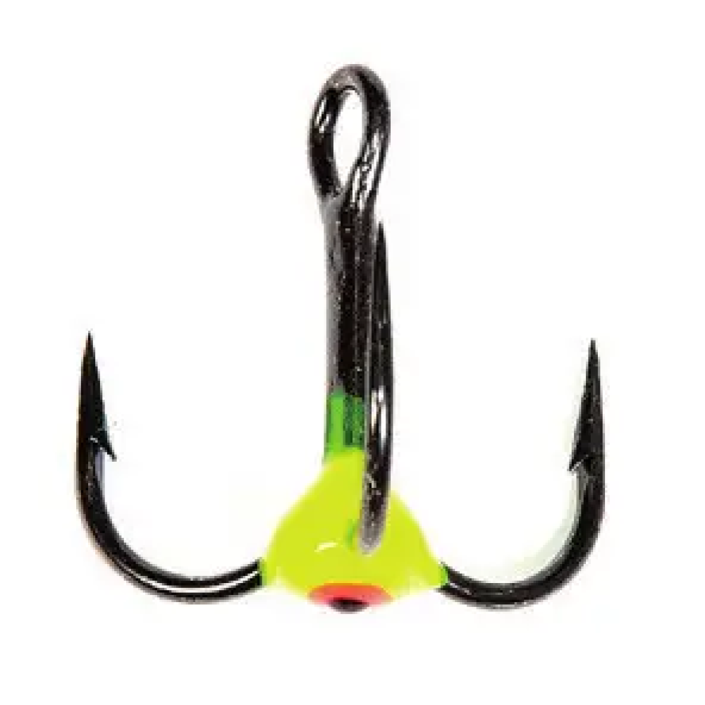 Трійник Lucky John з краплею для зимової блешні 10/04(Y), LJ99100-04