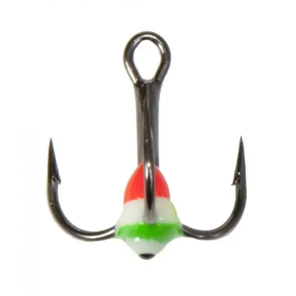 Трійник Lucky John з краплею для зимової блешні 12/10(RFG), LJ99120-10