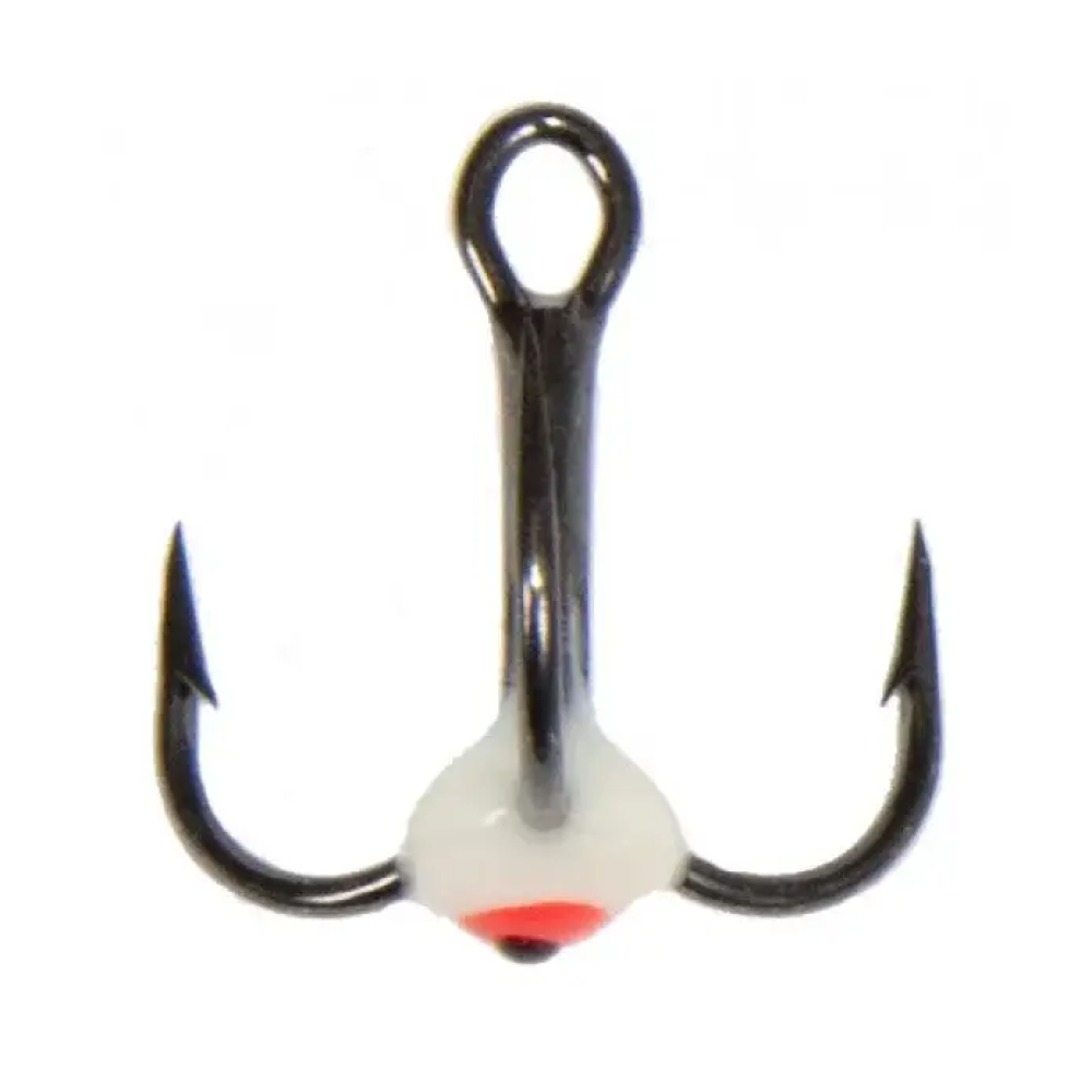 Трійник Lucky John з краплею для зимової блешні 14/01(F), LJ99140-01