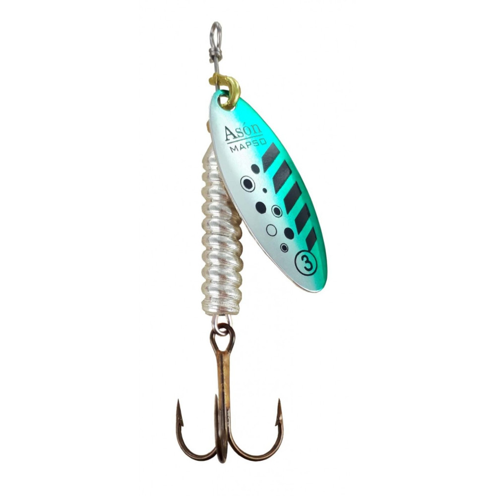 Блешня обертаюча Lukris Mapso SPINNER ASON-3 PNV PAS3PNV