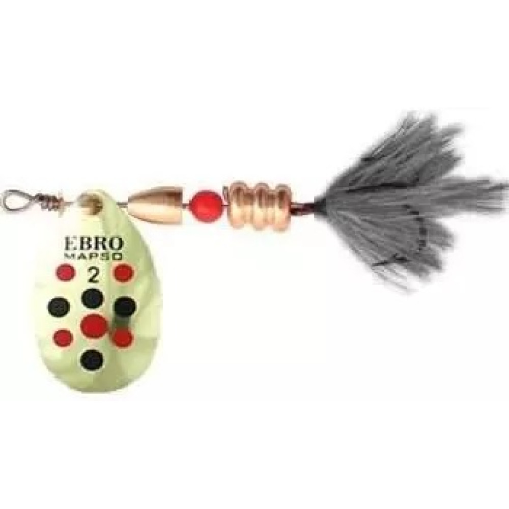 Блешня обертаюча Lukris Mapso SPINNER EBRO-2 ONR Black Fly PEBF2ONR-N