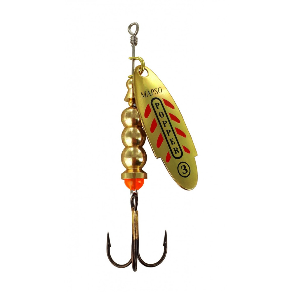 Блешня обертаюча Lukris Mapso SPINNER POPPER-3 ORN PP03ORN