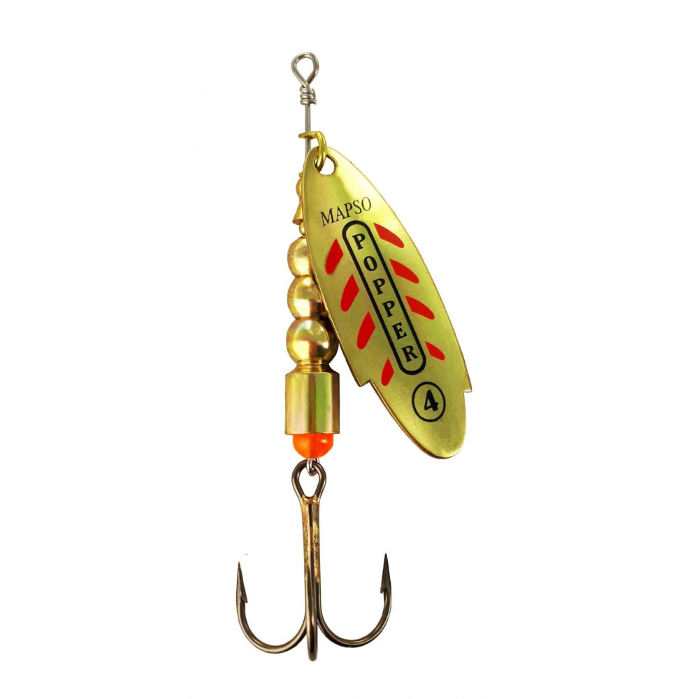 Блешня обертаюча Lukris Mapso SPINNER POPPER-4 ORN PP04ORN