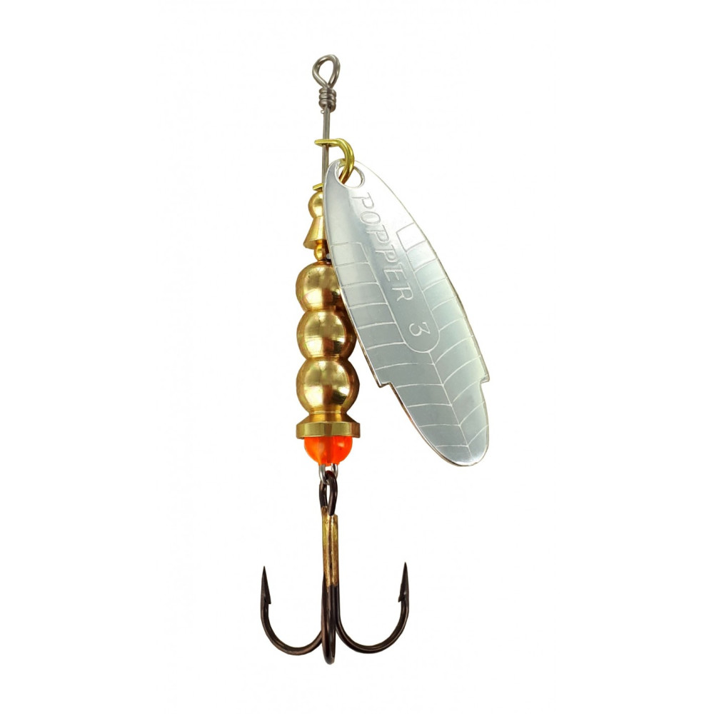 Блешня обертаюча Lukris Mapso SPINNER POPPER-3 PLATA PP03Р