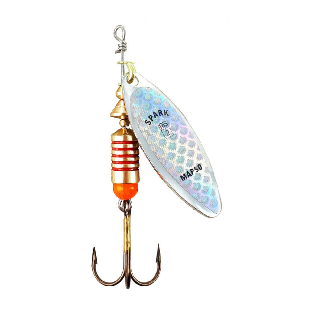 Блешня обертаюча Lukris Mapso SPINNER SPARK-2 P-IRIS-PLATA PSPM2PM
