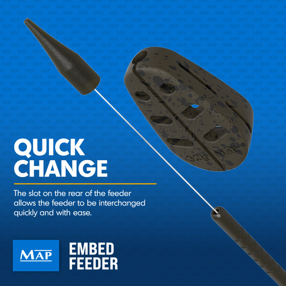 Годівниця метод-пелетс MAP EMBED INLINE FEEDER LARGE 42G R6505