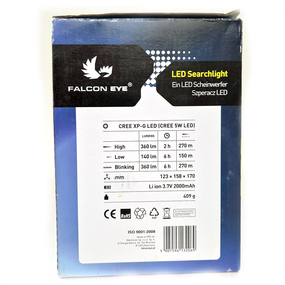 Ліхтар Mactronic Falcon Eye FSL0011 LED - 360 люменів