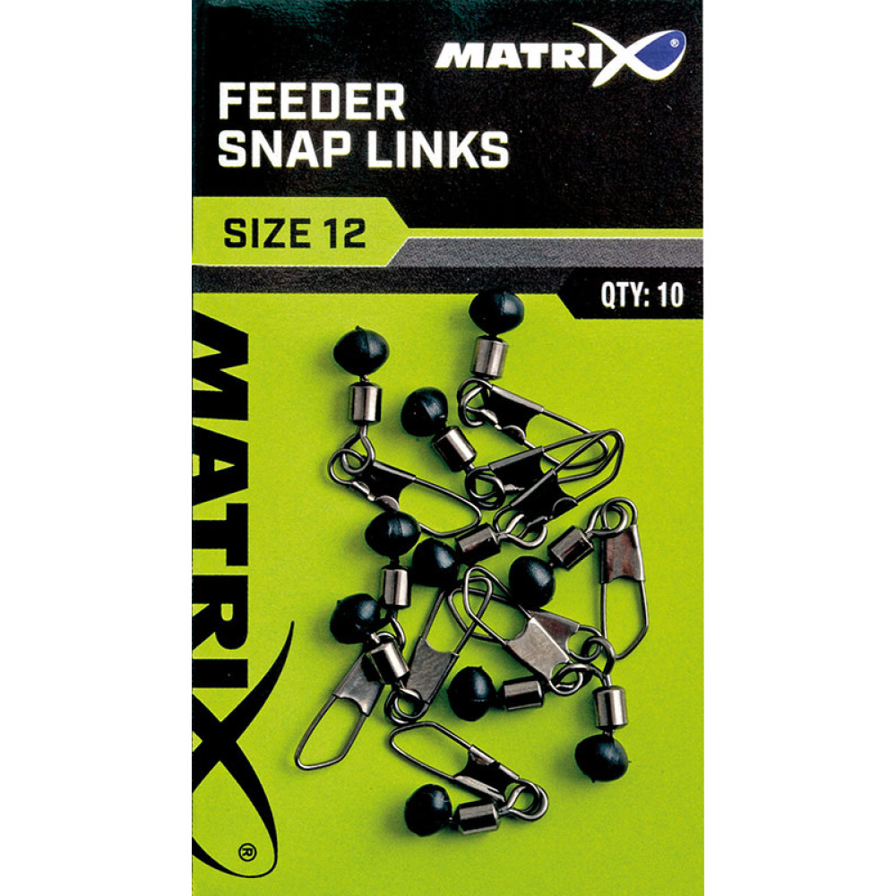 Вертлюжок із застібкою та буфером Matrix Feeder Snap Links Size 12
