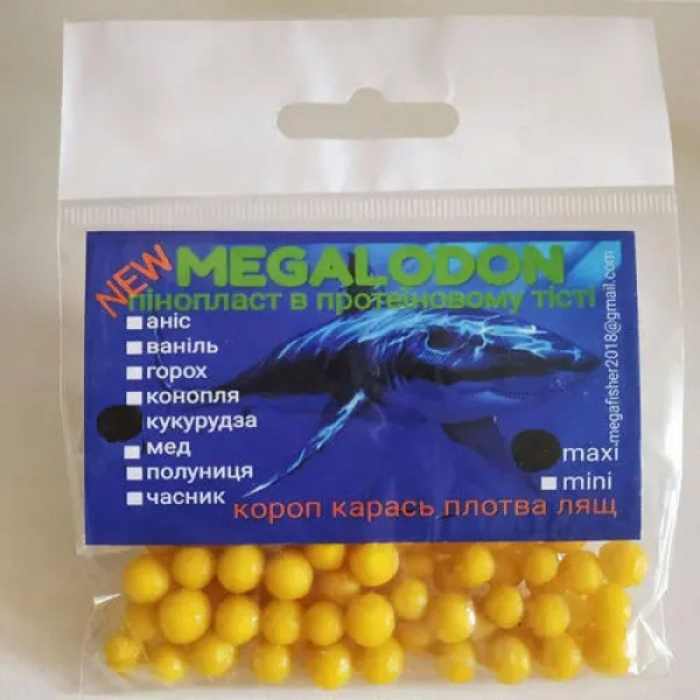 Пінопласт в протеіновому тісті Megalodon кукурудза