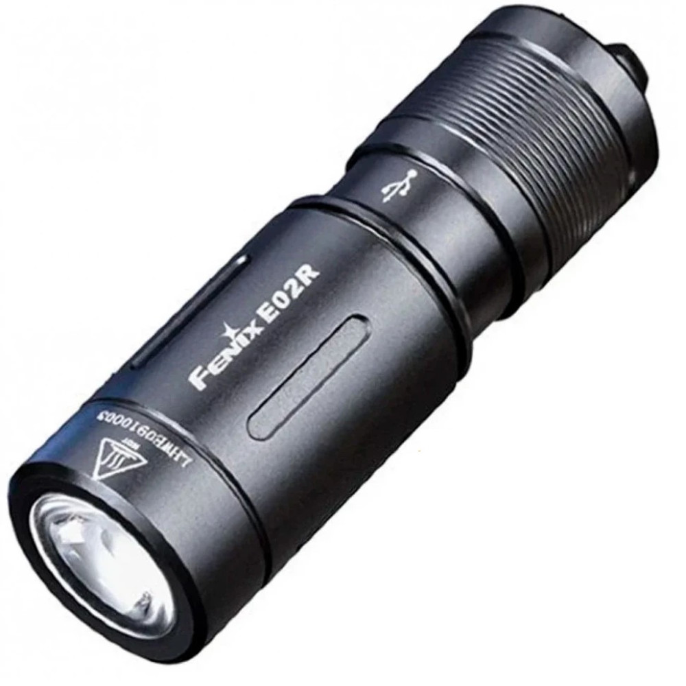 Ліхтар ручний Fenix E02R чорний