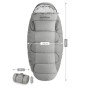 Спальний мішок овальний Naturehike PS200 NH20MSD03, правий, сірий Naturehike