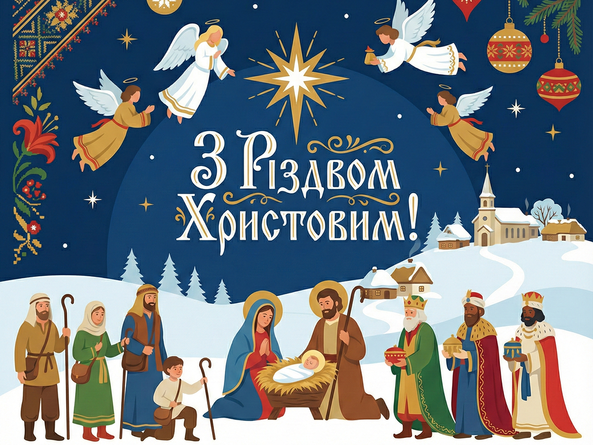 Колектив магазину "Lucky Fisher" щиро вітає вас із Різдвом Христовим!