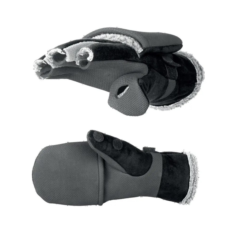 Рукавички-рукавиці хутряні мембранні Norfin AURORA BLACK (шт.хутро / неопр / шт.шкіра) р.L 703035-L