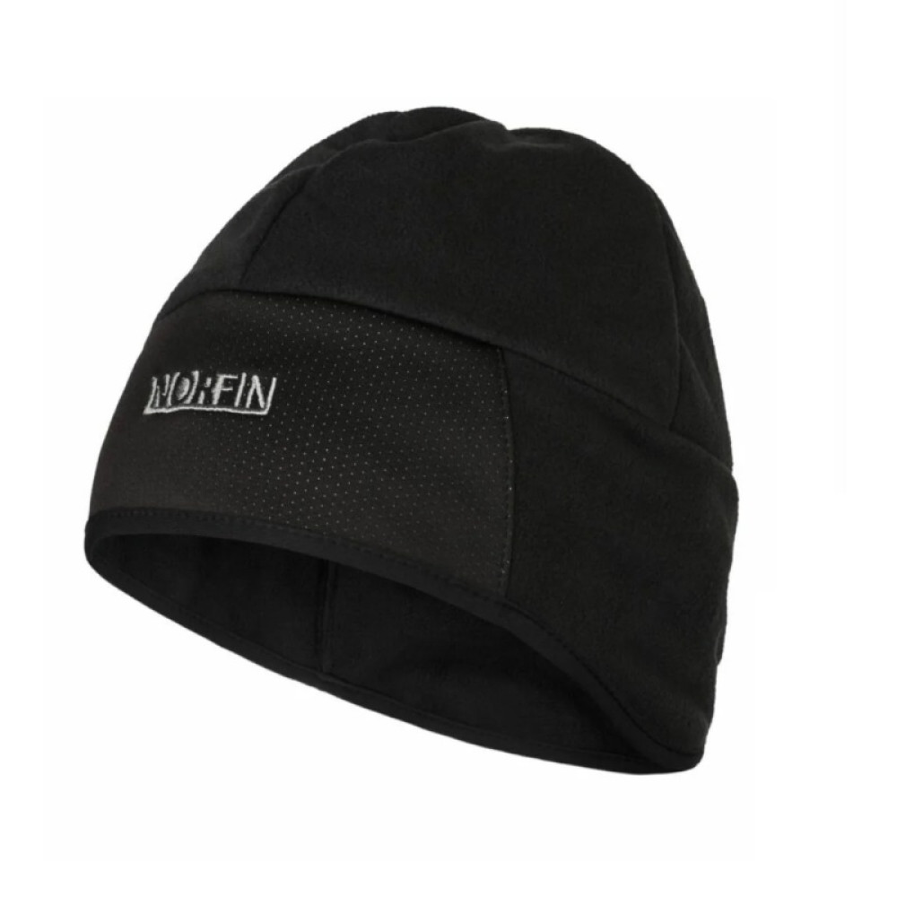 Шапка мембранна Norfin FIN WINDSTOP (80% PL / 20% PU / чорна) р.L