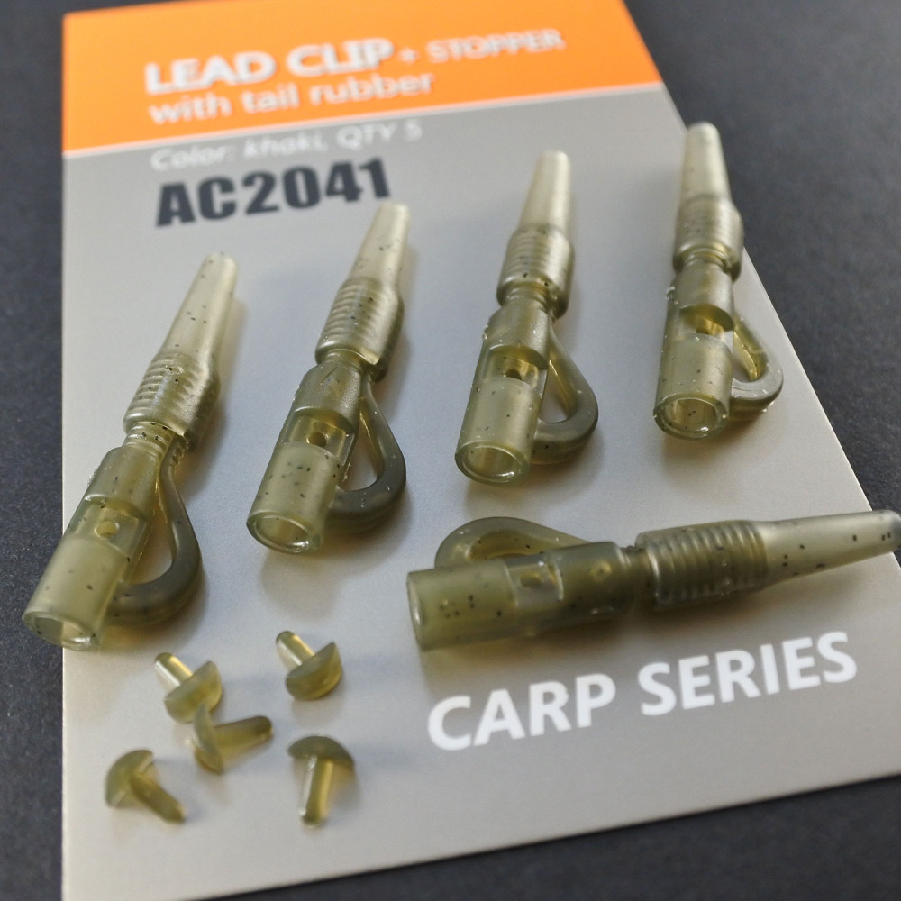 Кліпса безпечна зі стопором + конус Orange Fishing, в упаковці 5шт 2041