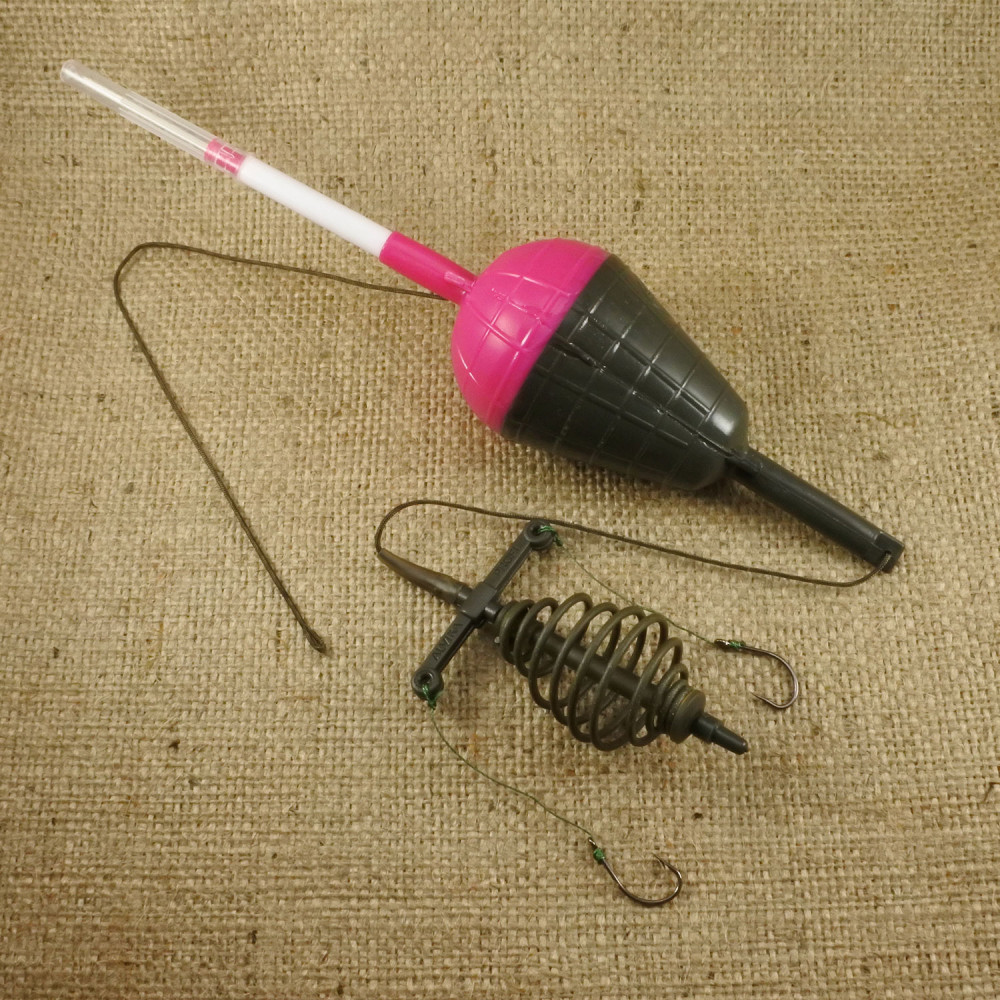 Монтаж Orange Fishing №36. 2 гачка №1. Оснащення для лову товстолоба НА ЛІДКОРІ, 1 шт/уп.