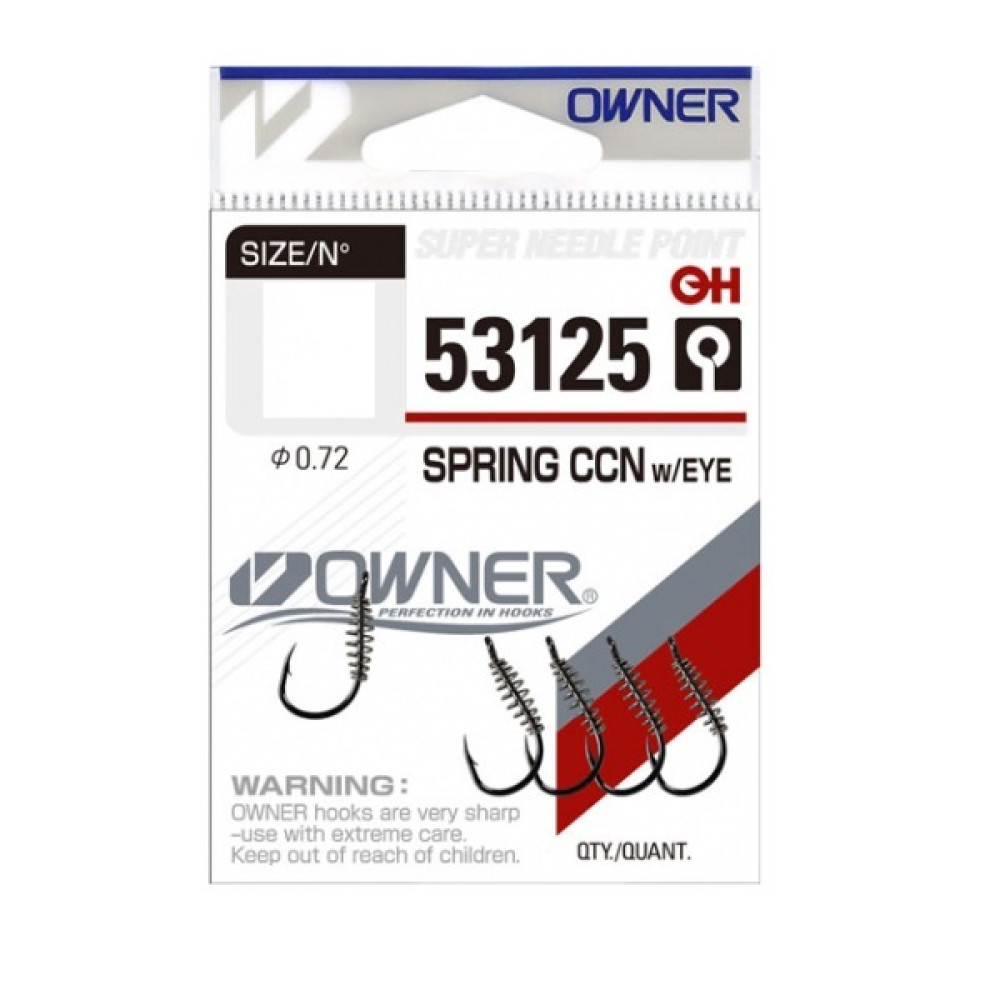 Гачки Owner 53125 Spring Chinu w/Eye №08