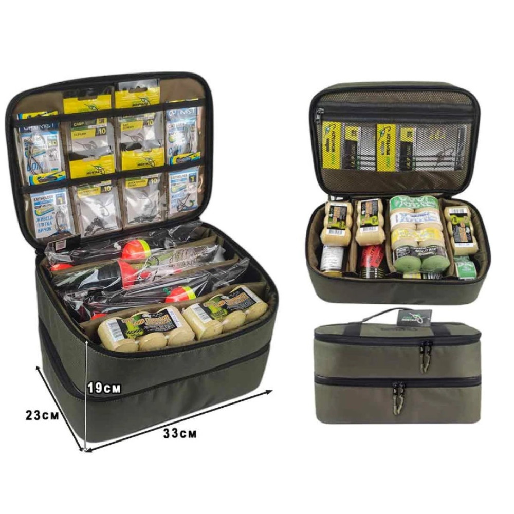 Сумка ПрофМонтаж Double Bag для технопланктону та монтажів на товтолоба 33х23х19см