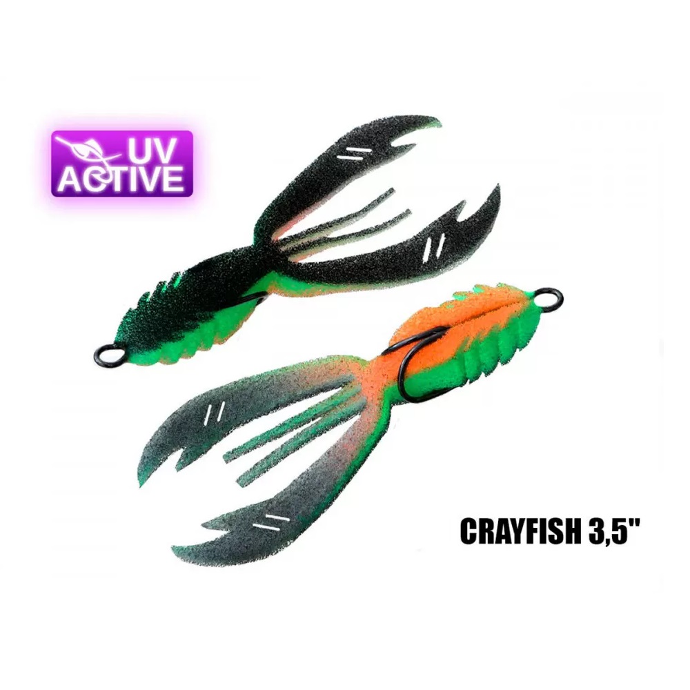 Поролонова рибка Профмонтаж Crayfish 3.5" MIX 2шт ПрофМонтаж