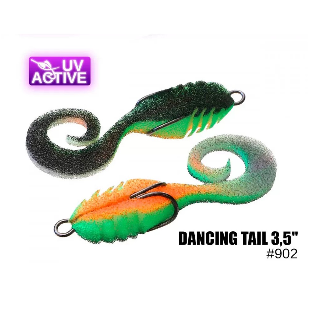 Поролонова рибка Профмонтаж Dancing tail 3.5" MIX 2шт