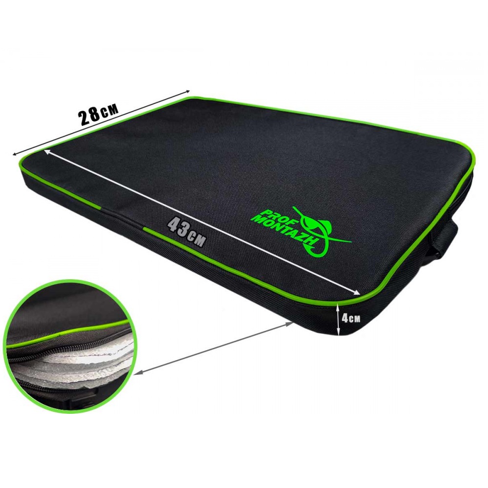 Килимок-сидіння Профмонтаж 43х28х4 см чорний