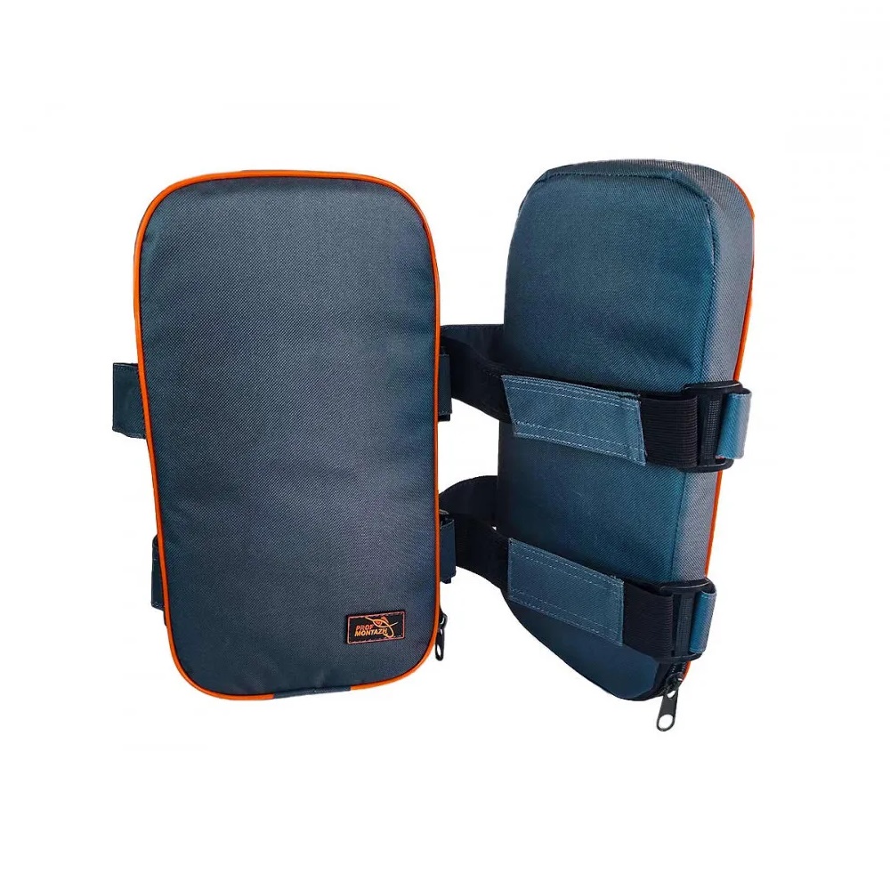 Наколінники ПрофМонтаж на блискавці сірі (19х33х3см)