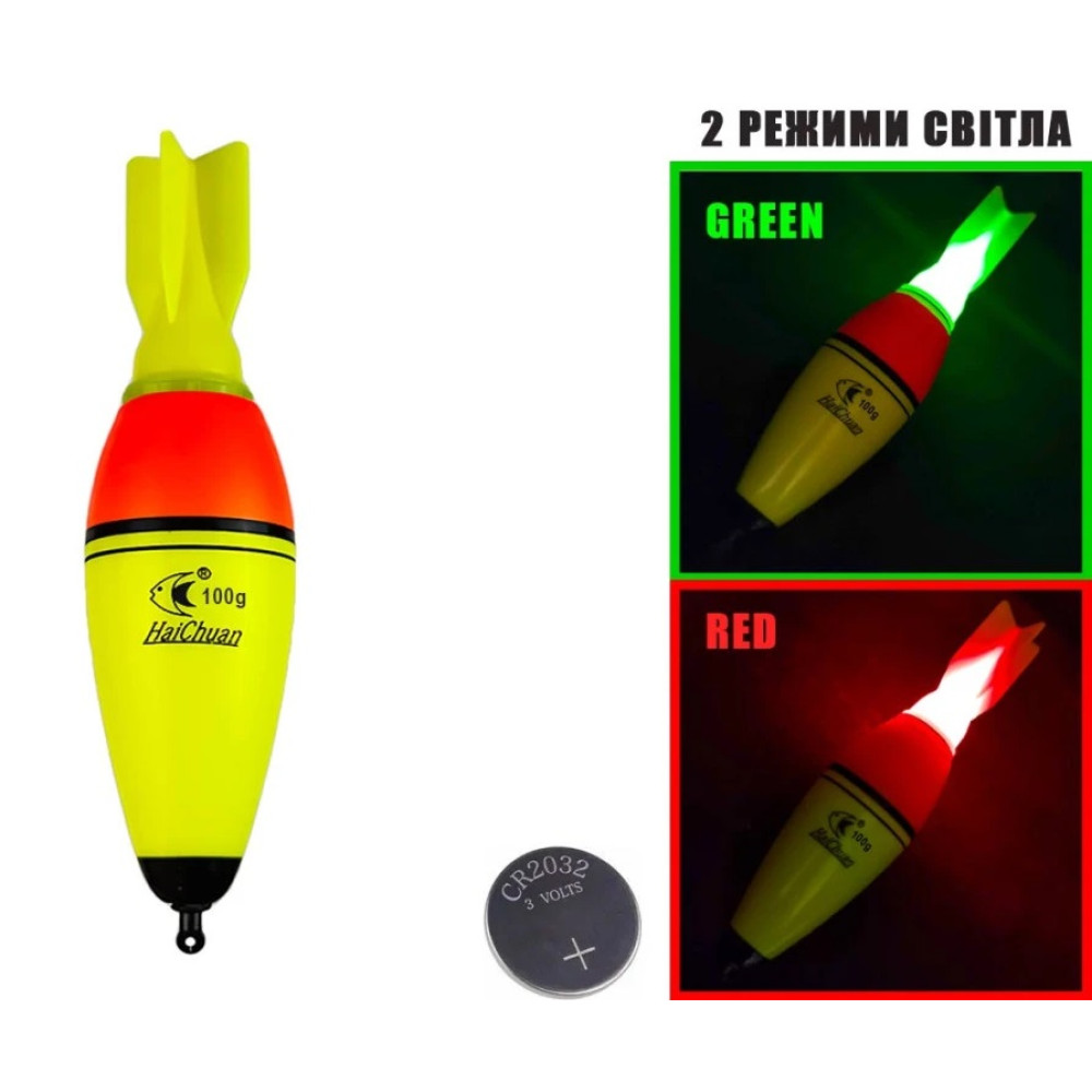 Світлодіодний поплавець на товстолоба ПрофМонтаж РАКЕТА 100г