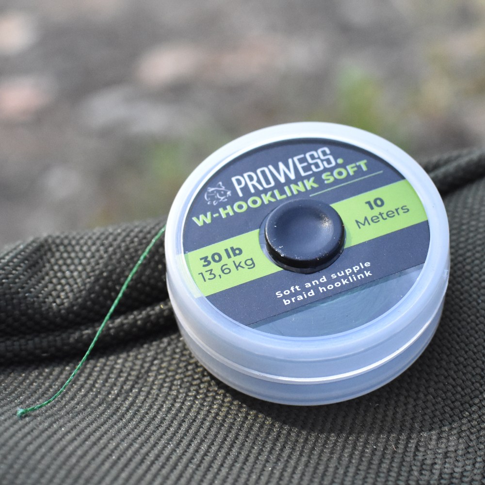 Поводочный матеріал Prowess W-HOOKLINK SOFT 30lb 10m Green PRCLH4801-35-GREEN