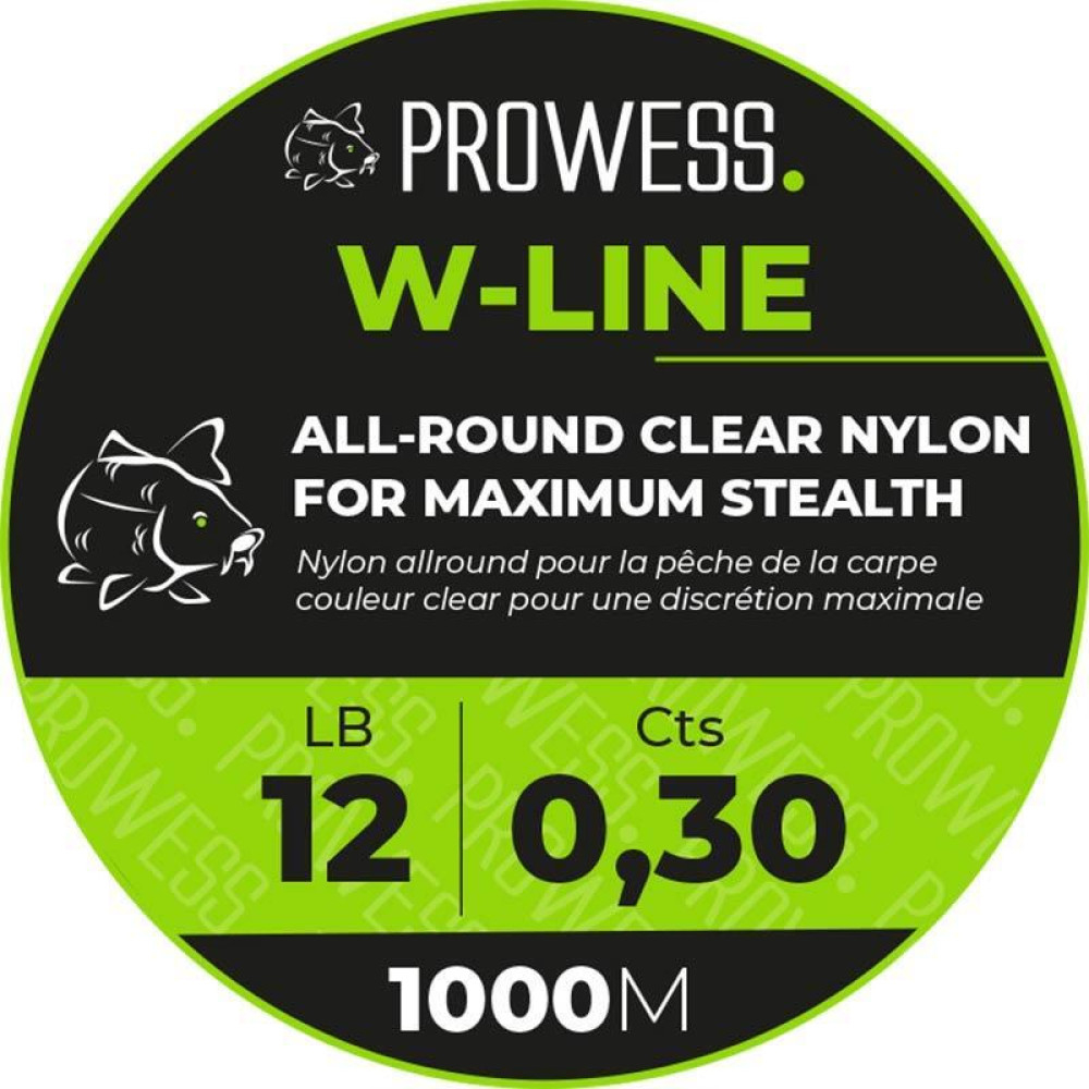 Волосінь Prowess W-LINE 0,25mm 8.5lb 1000m CLEAR PRCLJ4001-25-CLEAR
